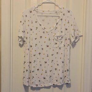 NoBo Super Soft Mushroom Pocket Cropped Tee size XXL